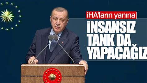 E­r­d­o­ğ­a­n­:­ ­İ­n­s­a­n­s­ı­z­ ­t­a­n­k­l­a­r­ı­ ­d­a­ ­ü­r­e­t­i­r­ ­h­a­l­e­ ­g­e­t­i­r­e­c­e­ğ­i­z­